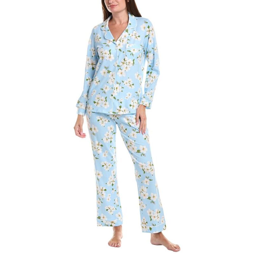 Bedhead Womens 2Pc Long Pajama Set, Blue